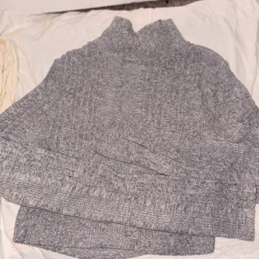SHEIN Heather Gray Turtleneck Sweater